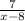 \frac{7}{x-8}