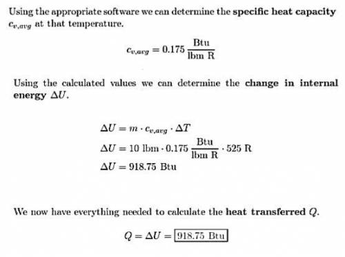 A rigid tank contains 10 lbm of air at 30 psia and 60 F. Find the volume of the tank in ft3. The tan