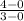 \frac{4-0}{3-0}