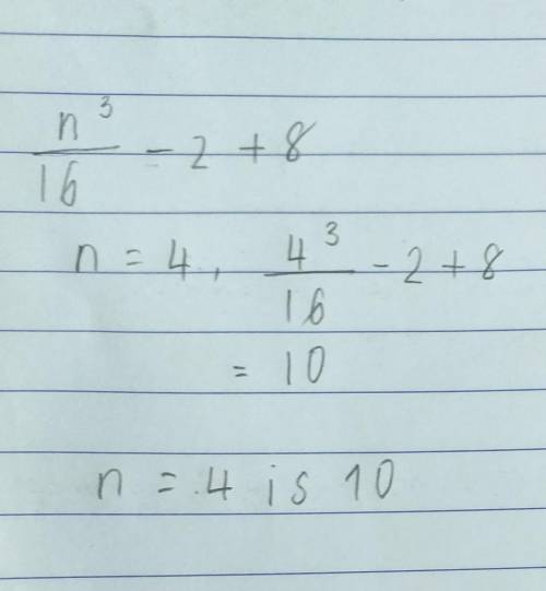 Which is a correct statement about the description “two less than the quotient of a number cubed and