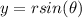 y=rsin(\theta)