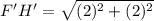 F'H' = \sqrt{(2)^2 + (2)^2}