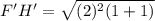 F'H' = \sqrt{(2)^2(1 +1)}