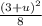 \frac{{(3 + u)}^{2} }{8}