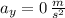 a_{y} = 0\,\frac{m}{s^{2}}