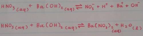 Balance the following equations and write the corresponding ionic and net ionic equations (if approp