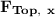 \mathbf{F_{Top, \ x}}