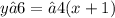 y−6=−4(x+1) \\