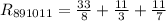 R_{891011}=\frac{33}{8}+\frac{11}{3}+\frac{11}{7}