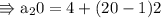 \\ \rm\Rrightarrow a_20=4+(20-1)2