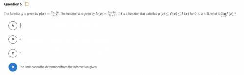 Got confused over some of these calculus problems, any help is appreciated. Answer choices for probl