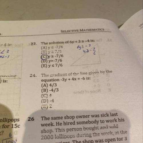 Help with question 24. Please provide explanation! Big points