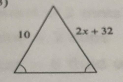 How I find the value of x, please show your work.