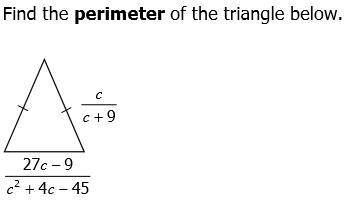 Find the perimeter of the triangle below