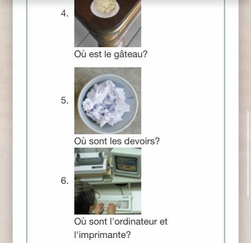 Answer the question in complete french sentence