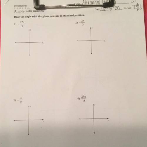 PLEASE I NEED HELP WITH THIS PRE CALC WORKSHEET DUE TOMORROW can someone explain me how to do this?
