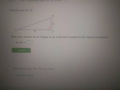 Help plssss.. find the sine of R.. BRAINLIEST...