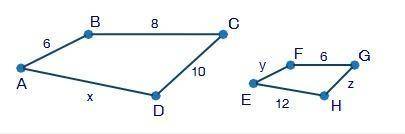 22 POINTS The polygons below are similar. Find the value of x. 4.5 7.5 12 16