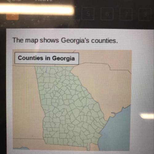 ITZY  What does the map illustrate about Georgia's counties? O Georgia has fewer counties than other