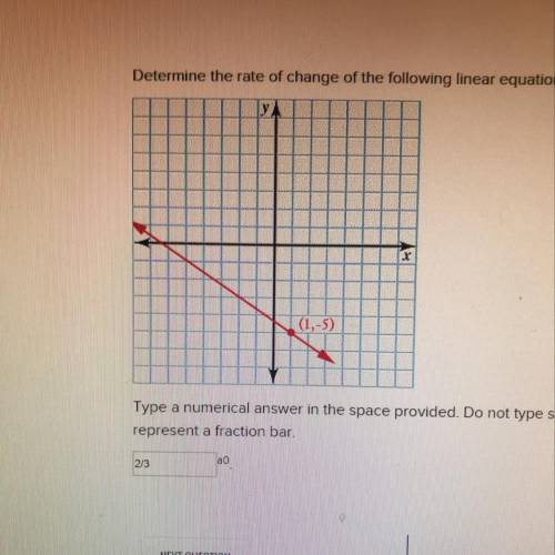 Determine the rate of change of the following linear equation as it translates from (-5, -1) to any