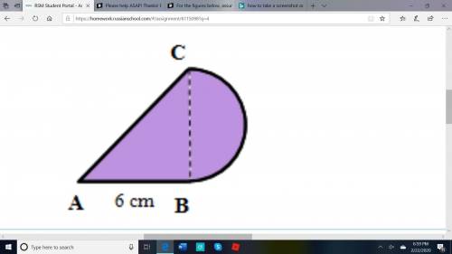 For the figures below, assume they are made of semicircles, quarter circles and squares. For each sh