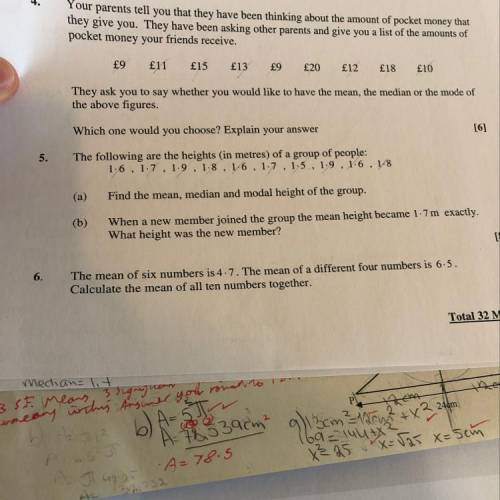I need help with q6 .