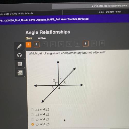 Please hurry it’s a times test What is a correct name for the angle shown? A.R B.S C.RTS D.SRT