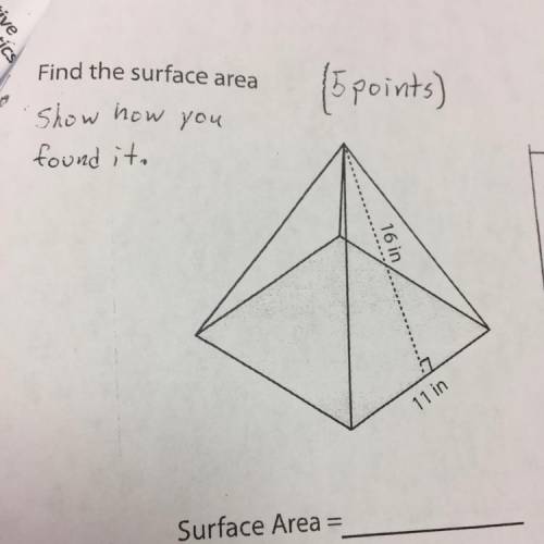 Find the surface area!!