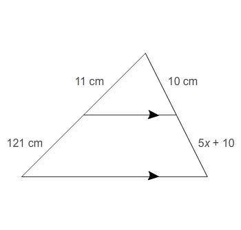 I'm solving for x, but I'm not confident with my work. I feel like x should be smaller than the othe