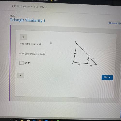 What is the value of x?