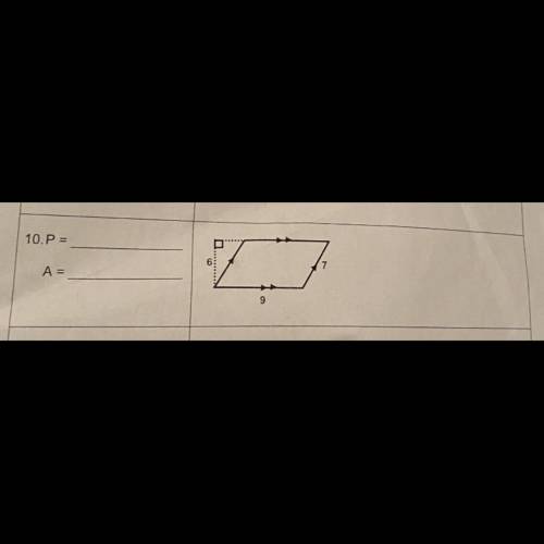 Find perimeter and area