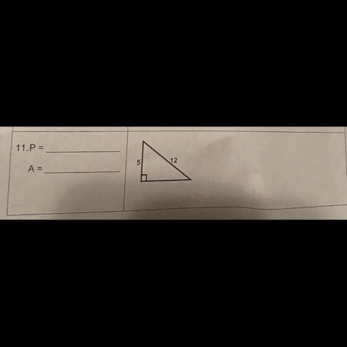 Find the perimeter and area