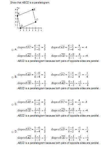 Show That ABCD is a parallelogram. (Geometry) (Picture)