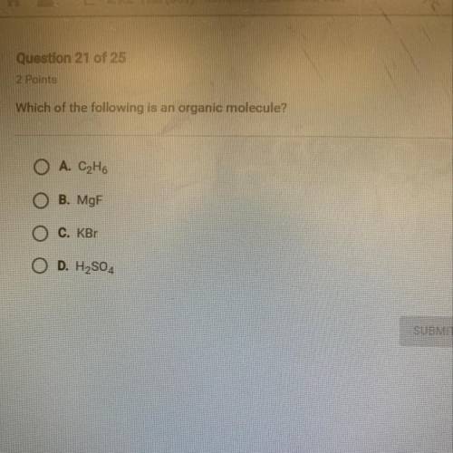 Which of the following is an organic molecule