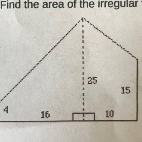 Find the area of the regular figure.