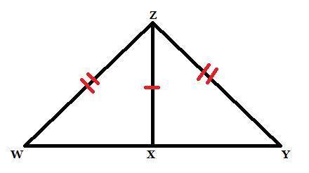 What information is missing to show that ▲WZX ≃ ▲YZX by HL? A. WX≃YX B. C. D. The triangles are not