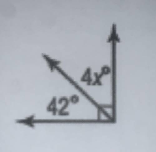 Solve for X. Then find the measure of Angle A