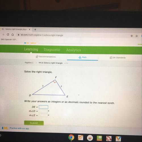 HELP PLEASE  solve the right triangle