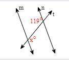 What value of x will make line m parallel to line n?