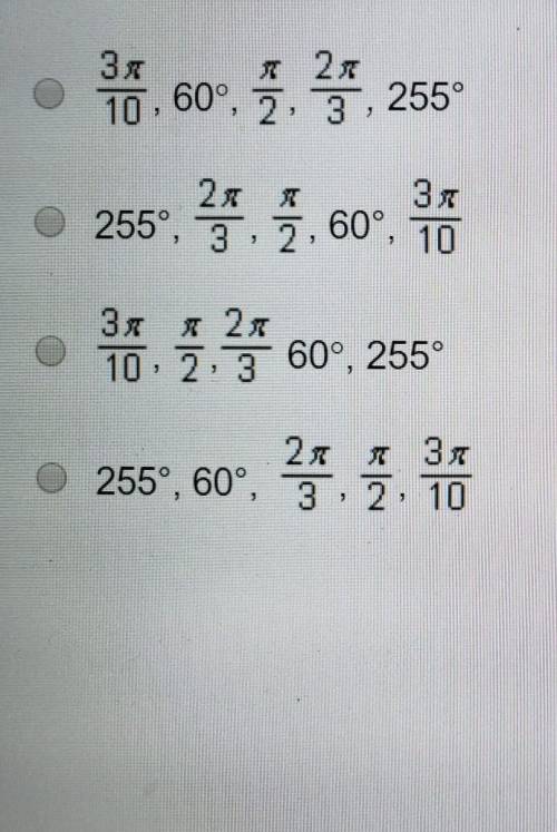 Which of the following are in the correct order from least to greatest?