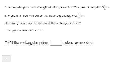 How many cubes are needed to fill in the rectangular prism?