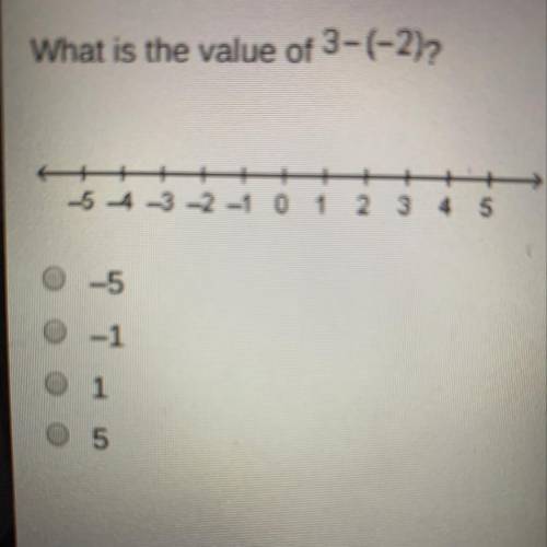 What is the value of 3-(-2)?