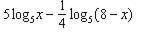 Condense each expression.