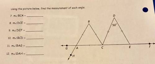 Find the measurements of each angle