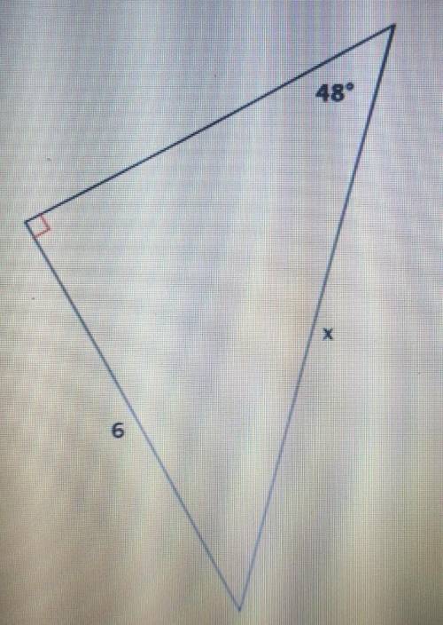 Find the value of x. Round answer to nearest tenth.