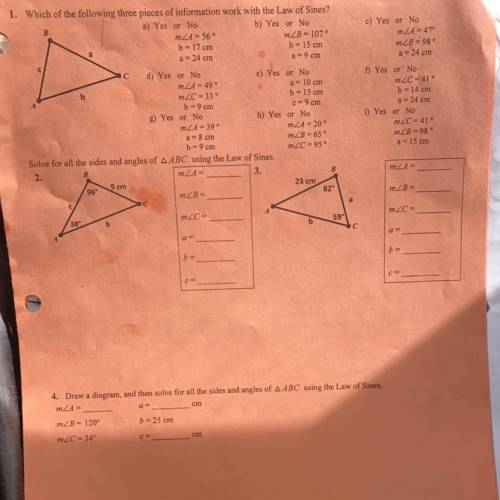 Law of Sines Pls help me..