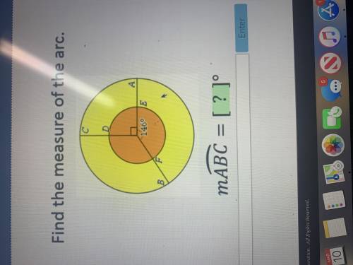 Help finding the measure of the arc?? mABC