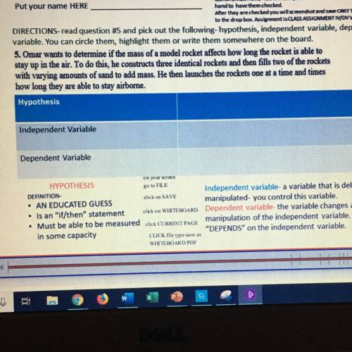 Please help me find out what the hypothesis is and independent variable is and the dependent variabl