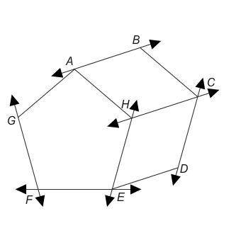 Which lines are parallel in the regular pentagonal prism? Select each correct answer.
