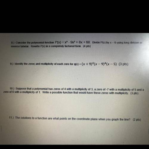 Can someone please help me with these 4 algebra questions? Image attached.